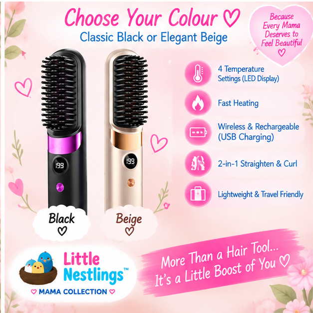 💕 Little Nestlings™ MamaStyle 2-in-1 Cordless Hair Styler