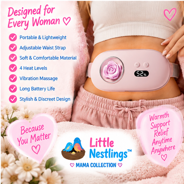 💕 Little Nestlings™ MamaComfort Heating & Massage Belt