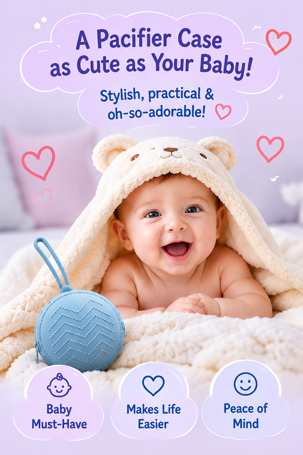 🍼 Little Nestlings™ CleanNest Pacifier Case