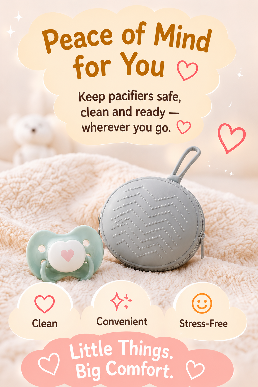 🍼 Little Nestlings™ CleanNest Pacifier Case