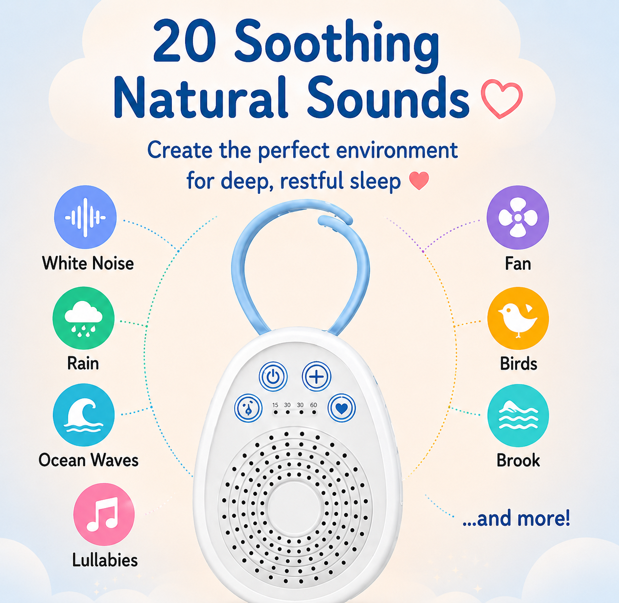The Sleep Companion — Baby White Noise Machine