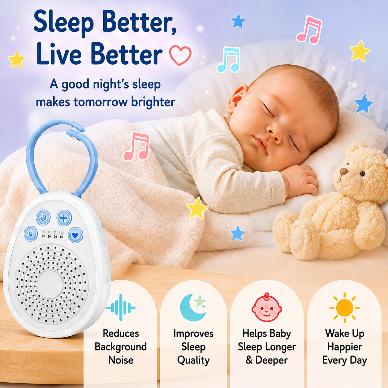 The Sleep Companion — Baby White Noise Machine