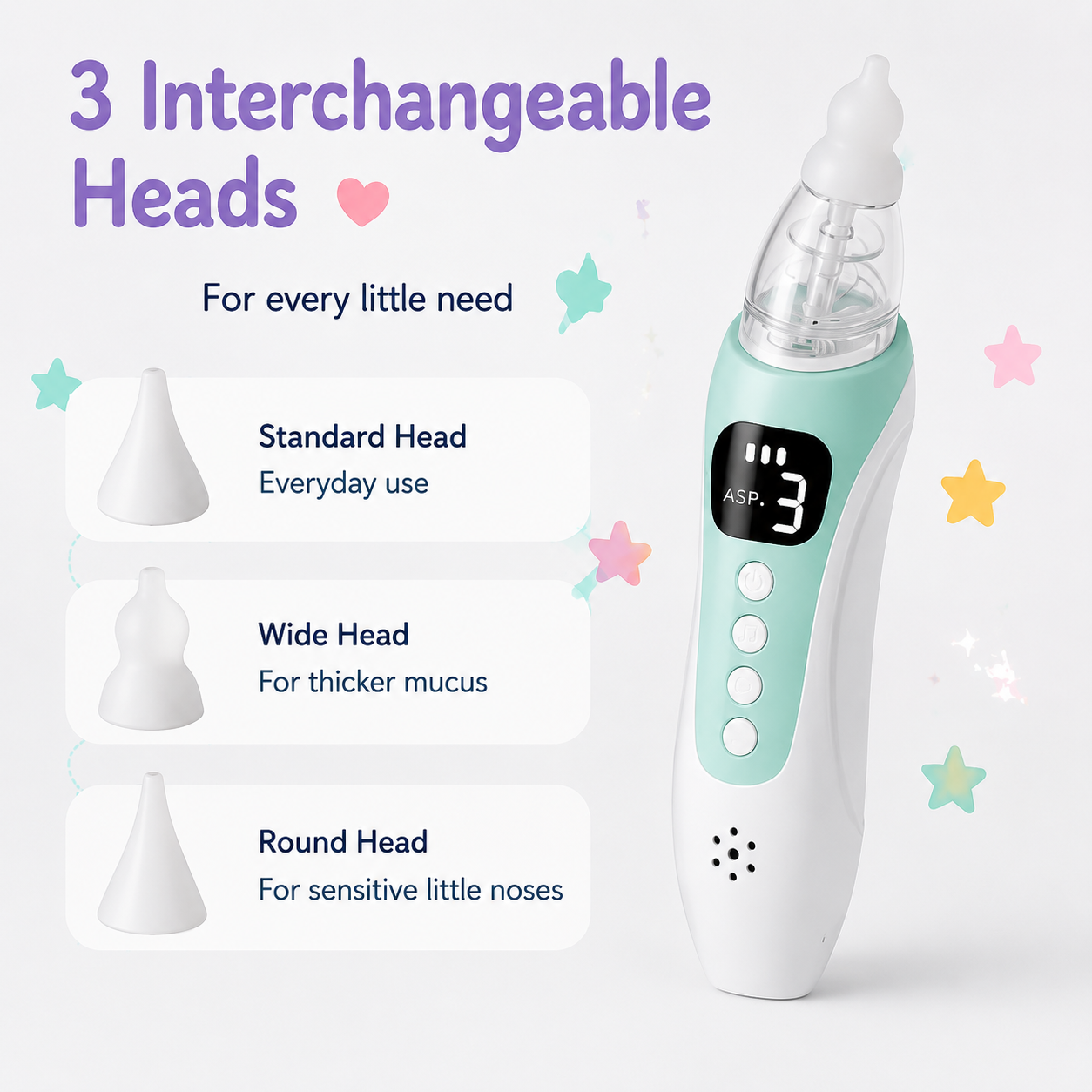 👶💚 Little Nestlings™ BreatheEasy Baby Nasal Aspirator