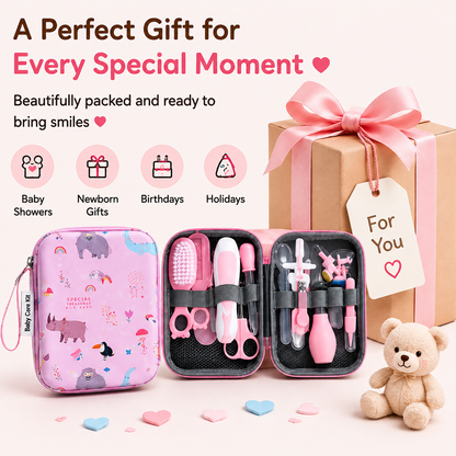 Baby Care 14-Piece Complete Newborn Grooming Kit | Head-to-Toe Essentials