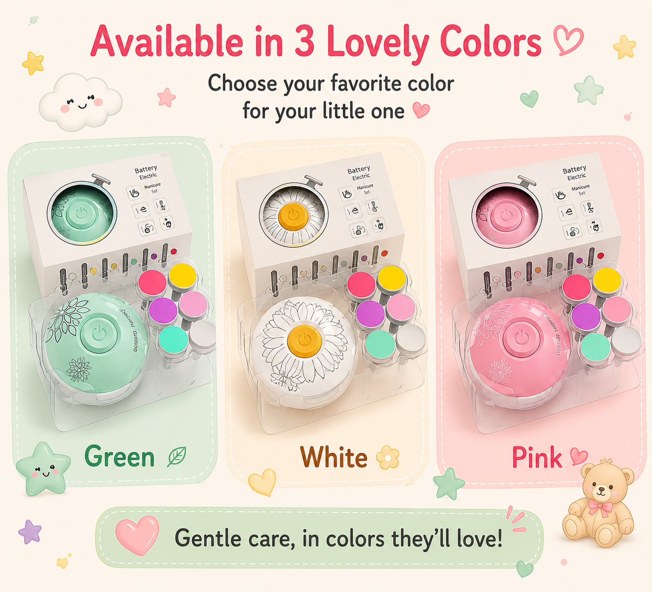 Baby Electric Nail Care Kit — Safe, Gentle & Easy to Use