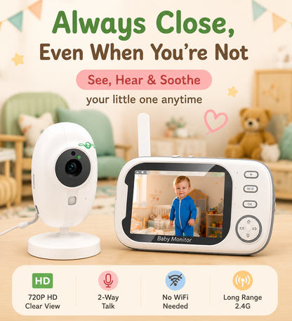 Baby Monitor — See, Hear & Soothe From Anywhere 🍃