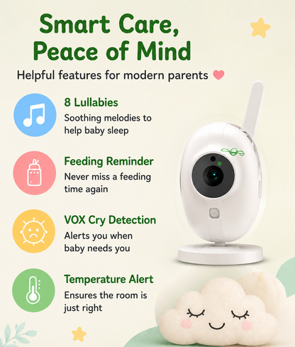 Baby Monitor — See, Hear & Soothe From Anywhere 🍃