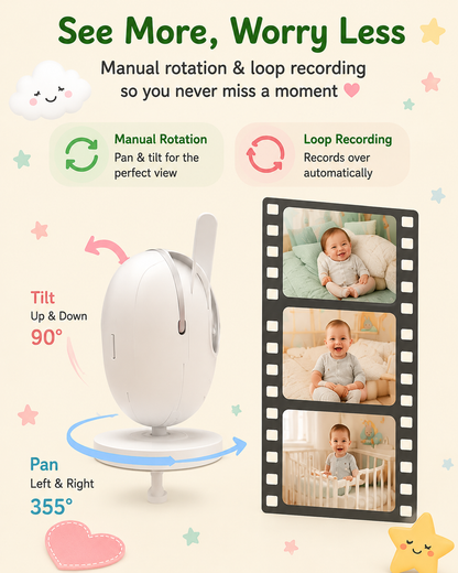 Baby Monitor — See, Hear & Soothe From Anywhere 🍃