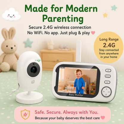 Baby Monitor — See, Hear & Soothe From Anywhere 🍃