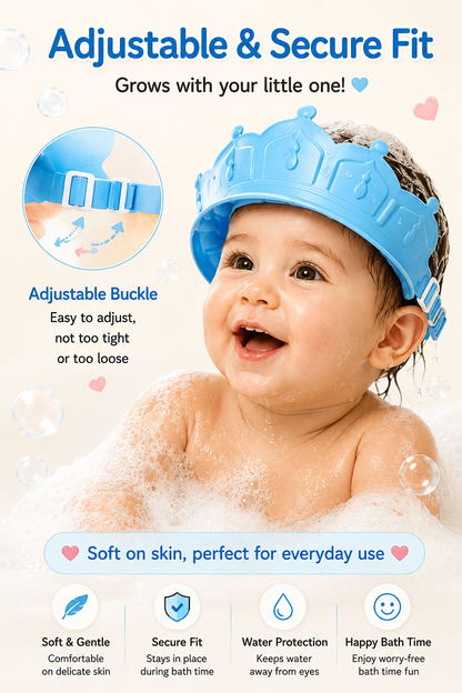 Little Nestlings™ SplashGuard Baby Shampoo Crown 👑🫧