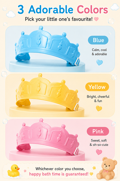 Little Nestlings™ SplashGuard Baby Shampoo Crown 👑🫧