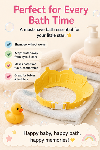 Little Nestlings™ SplashGuard Baby Shampoo Crown 👑🫧