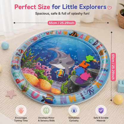 🌊 Little Nestlings™ Splash & Explore Baby Water Play Mat 🐬💦