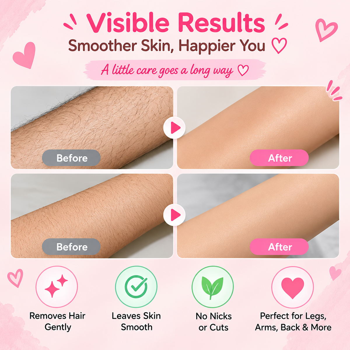 💕 Little Nestlings™ MamaGlow Painless Hair Eraser