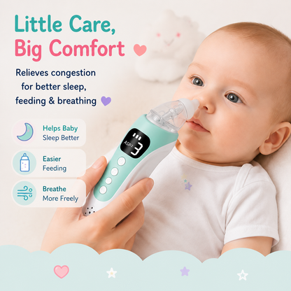 👶💚 Little Nestlings™ BreatheEasy Baby Nasal Aspirator