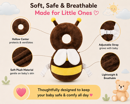 🐝 Little Nestlings™ BumbleGuard Baby Head Protector