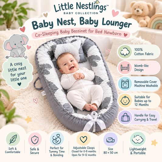 💕Little Nestlings™ Baby Nest / Baby Lounger