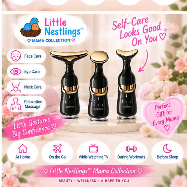 💕 Little Nestlings™ MamaSculpt 3-in-1 Facial & Neck Massager