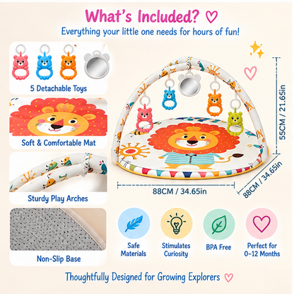 🦁 Little Nestlings™ Play & Grow Sensory Activity Gym
