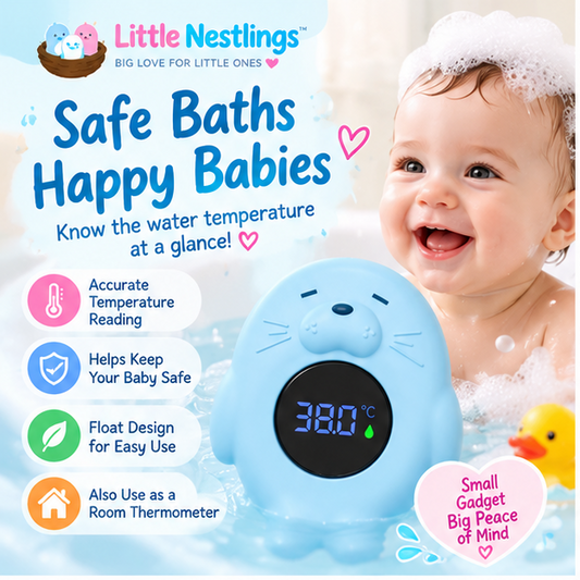 🛁 Little Nestlings™ SplashSafe Digital Bath Thermometer