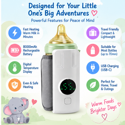 🍼 Little Nestlings™ WarmNest Portable Bottle Warmer