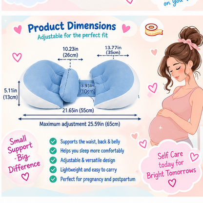 🤰 Little Nestlings™ MamaNest Pregnancy Support Pillow