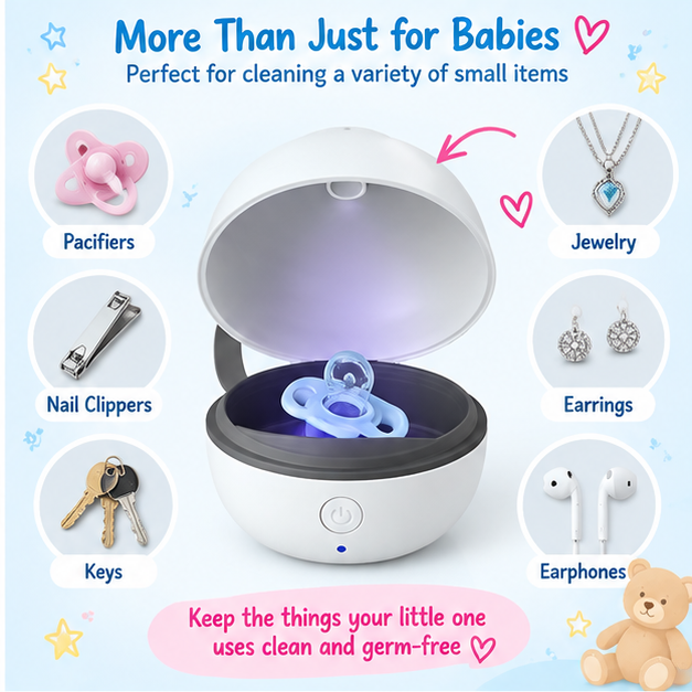 🍼 Little Nestlings™ PurePod Portable Pacifier Cleaner