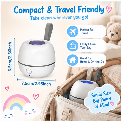 🍼 Little Nestlings™ PurePod Portable Pacifier Cleaner