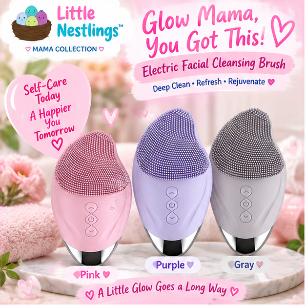 💕 Little Nestlings™ MamaGlow Facial Cleansing & Massage Brush