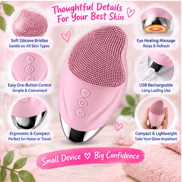 💕 Little Nestlings™ MamaGlow Facial Cleansing & Massage Brush