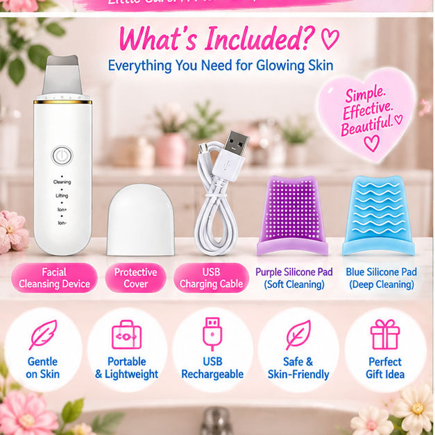 💕 Little Nestlings™ MamaGlow 4-in-1 Facial Cleansing Wand