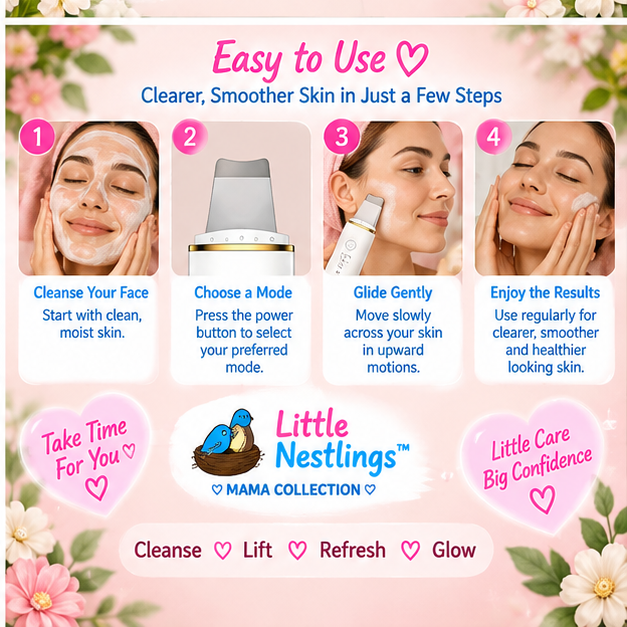 💕 Little Nestlings™ MamaGlow 4-in-1 Facial Cleansing Wand