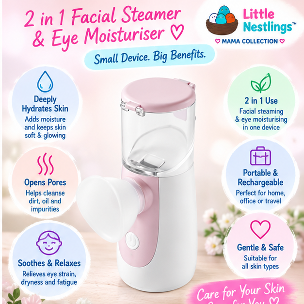 💕 Little Nestlings™ MamaMist 2-in-1 Facial & Eye Steamer