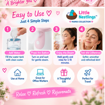 💕 Little Nestlings™ MamaMist 2-in-1 Facial & Eye Steamer