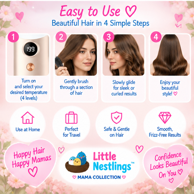 💕 Little Nestlings™ MamaStyle 2-in-1 Cordless Hair Styler