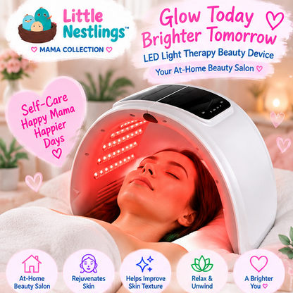 💕 Little Nestlings™ MamaGlow 7-Colour LED Light Therapy Dome