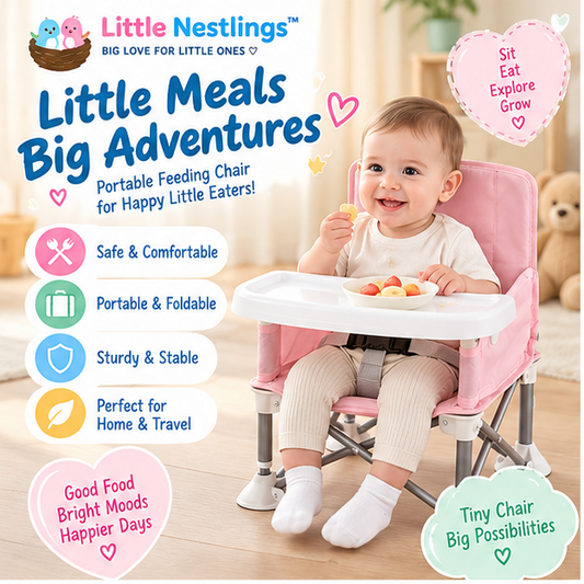 🍽️ Little Nestlings™ TinyDine Portable Feeding Chair