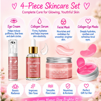 💕 Little Nestlings™ MamaRadiance 4-Piece Collagen Skincare Set