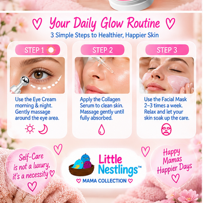 💕 Little Nestlings™ MamaRadiance 4-Piece Collagen Skincare Set