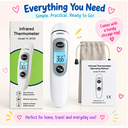 🌡️ Little Nestlings™ TinyTemp 3-in-1 Digital Thermometer