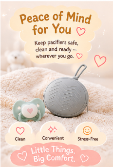 🍼 Little Nestlings™ CleanNest Pacifier Case