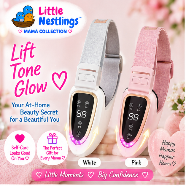 💕 Little Nestlings™ MamaSculpt V-Face 12-Speed LED Massager