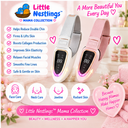 💕 Little Nestlings™ MamaSculpt V-Face 12-Speed LED Massager