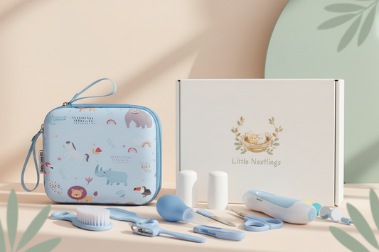 Little Nestlings Baby Care Kit with Actual Tools and Packaging