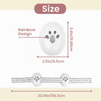 Little Nestlings Ear Muffs Size Infographic - Dusty Rose