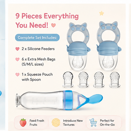 🥑 Little Nestlings™ Tiny Tastes Silicone Feeder Set