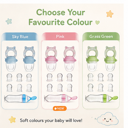 🥑 Little Nestlings™ Tiny Tastes Silicone Feeder Set