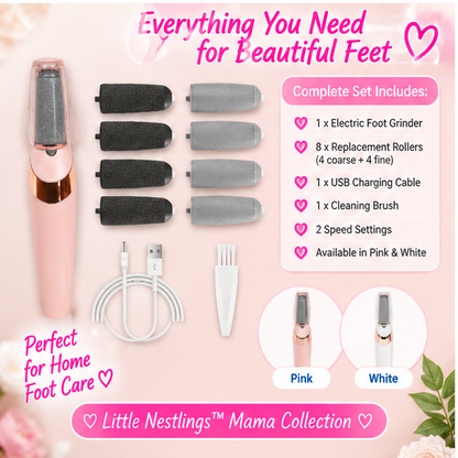 💕 Little Nestlings™ MamaSmooth Electric Foot Care Set