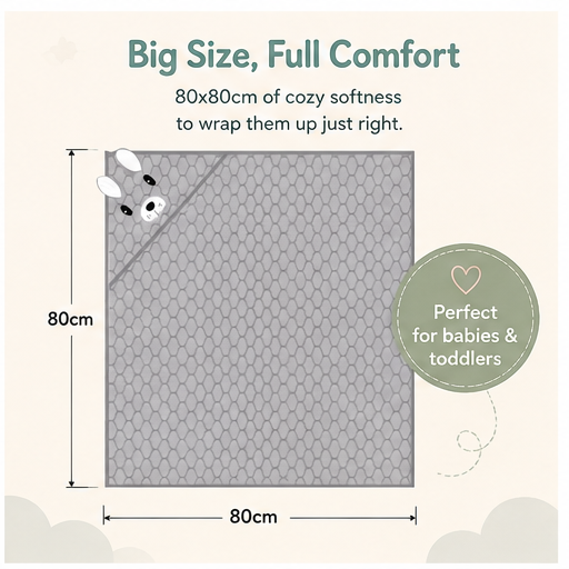 🐻 Little Nestlings™ Cozy Cuddles Hooded Towel