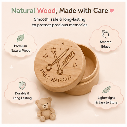 🧸 Little Nestlings™ My First Memories Wooden Keepsake Set